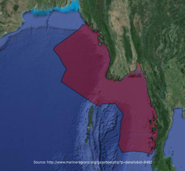 Image result for myanmar sea area
